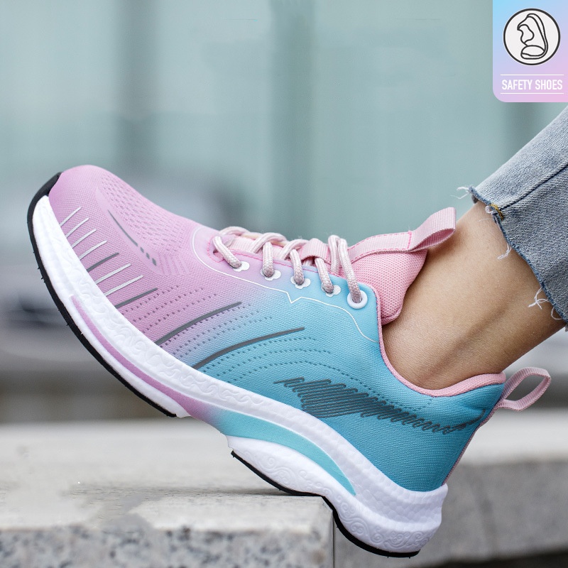 women fashion breathable steel - Work Boot Steel Toe avaliação e preço