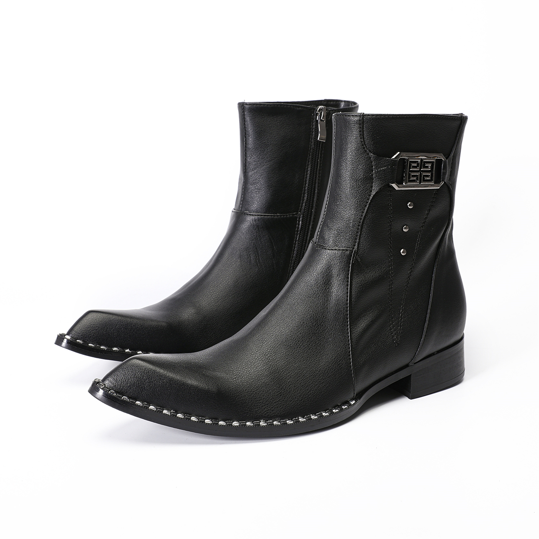 fashion black pointed toe men  - Men Shoes Formal avaliação e preço
