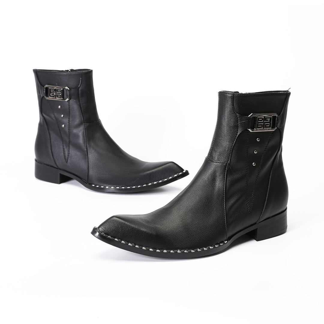 fashion black pointed toe men  - Men Shoes Formal avaliação e preço
