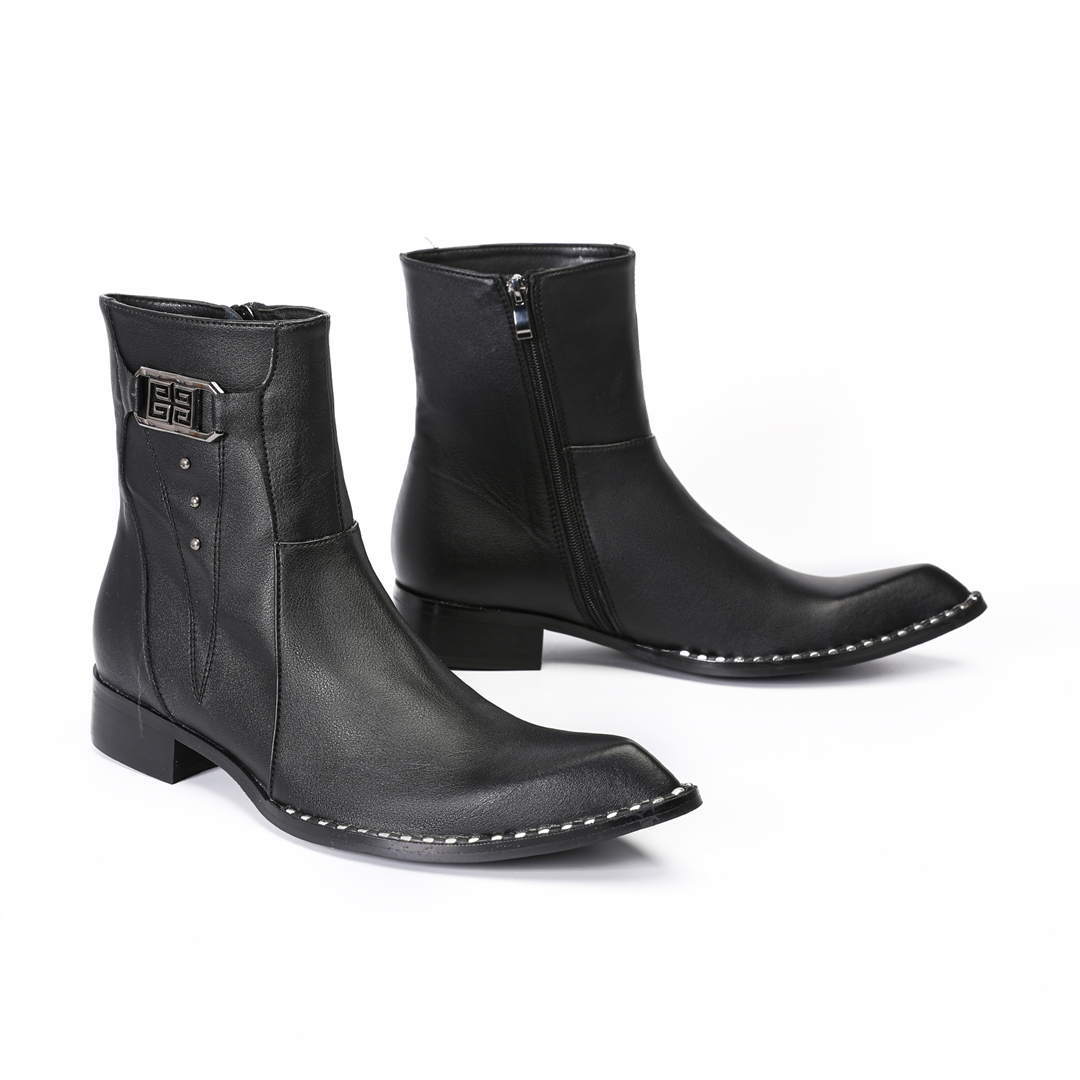 fashion black pointed toe men  - Men Shoes Formal avaliação e preço