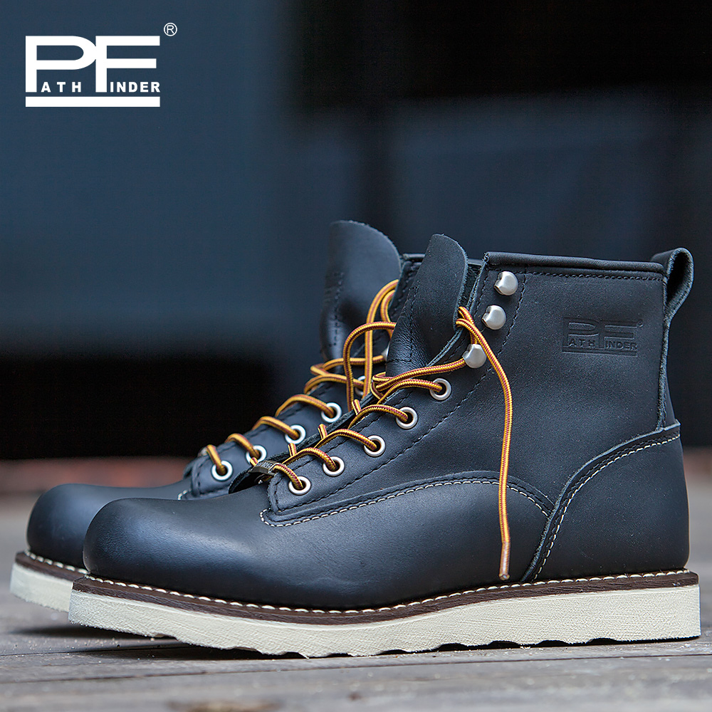 pf Men's Fashion Genuine Leath - Work Boot Steel Toe avaliação e preço