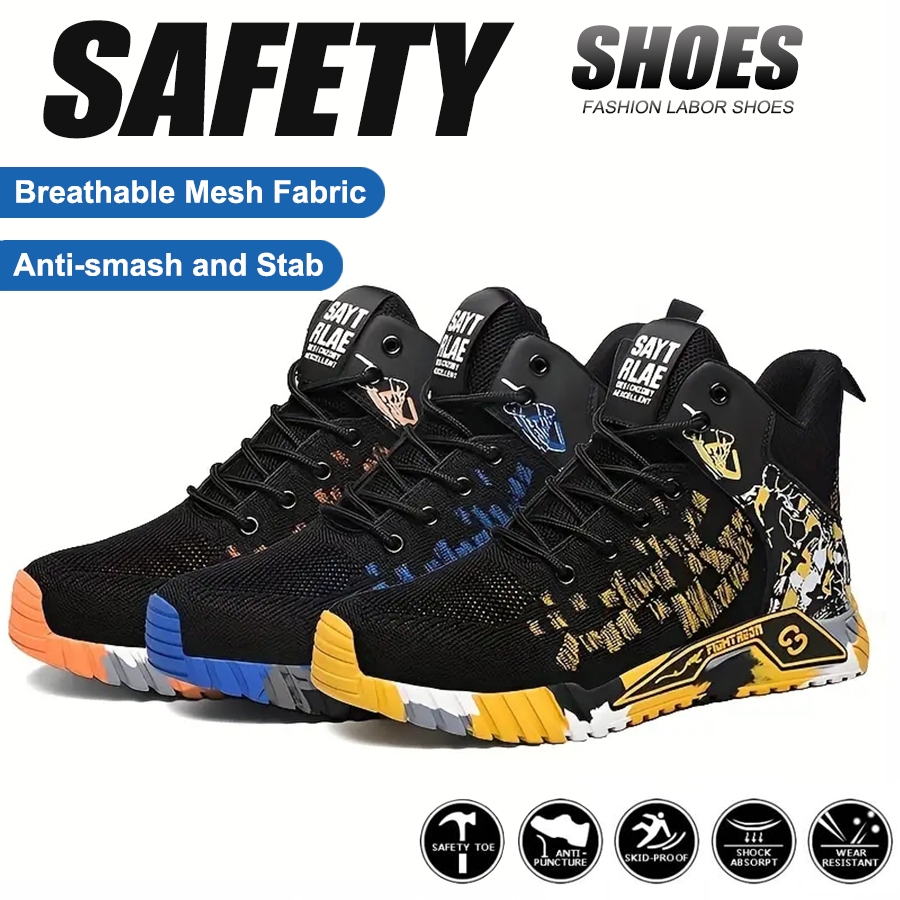Steel Toe Shoes For Man Indest - Work Boot Steel Toe avaliação e preço