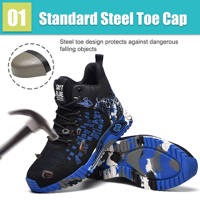 Steel Toe Shoes For Man Indest - Work Boot Steel Toe avaliação e preço
