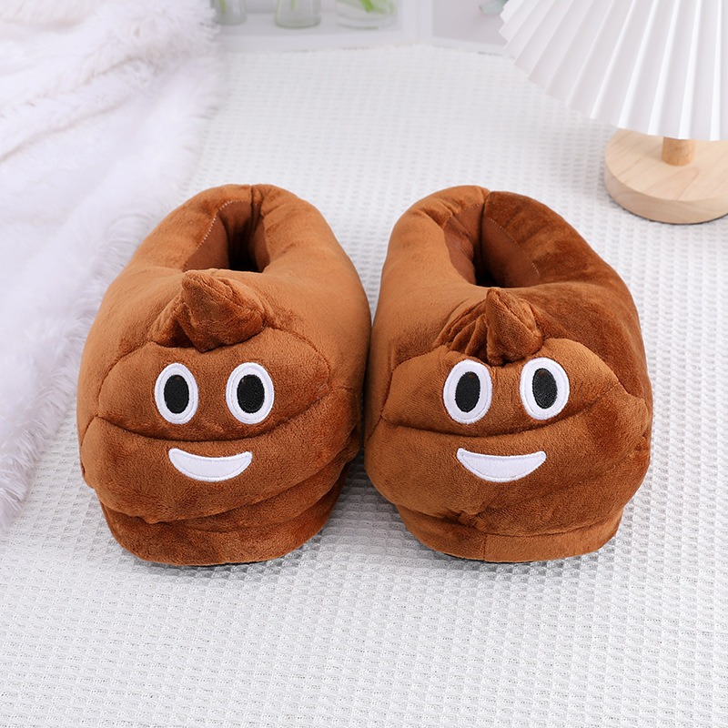 Funny Poop Emoji Plush Slipper - Men Shoes Models avaliação e preço