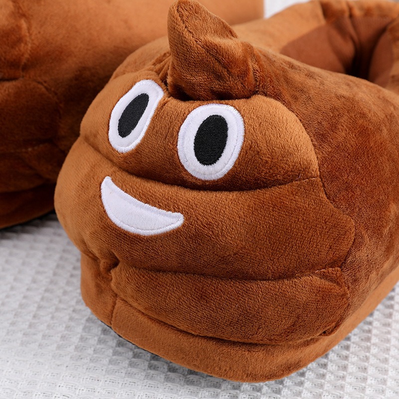 Funny Poop Emoji Plush Slipper - Men Shoes Models avaliação e preço