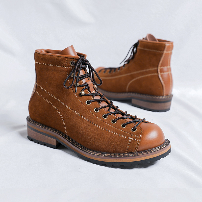 Hiking Shoes Men's Walking Boo - Chelsea Boots Suede avaliação e preço