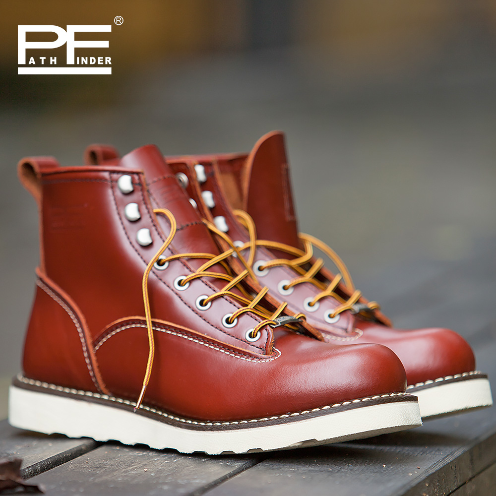 pf Men's Fashion Genuine Leath - Work Boot Steel Toe avaliação e preço