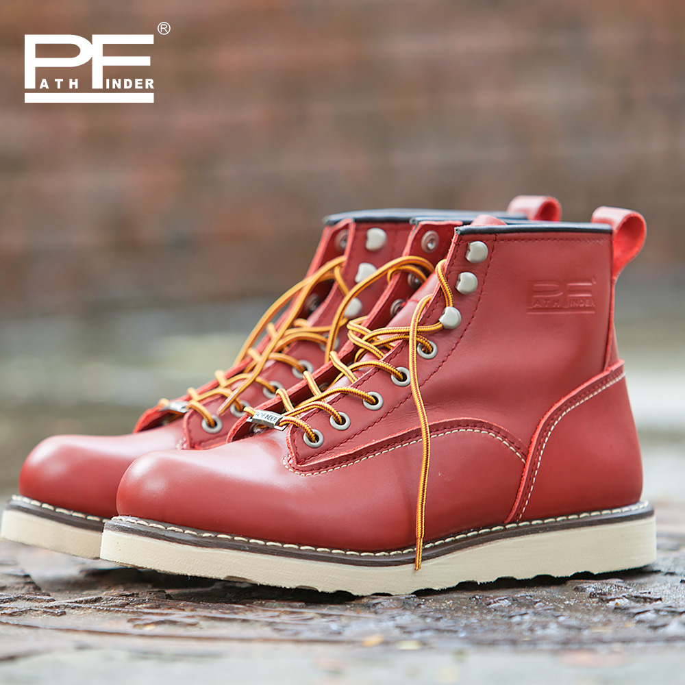 pf Men's Fashion Genuine Leath - Work Boot Steel Toe avaliação e preço