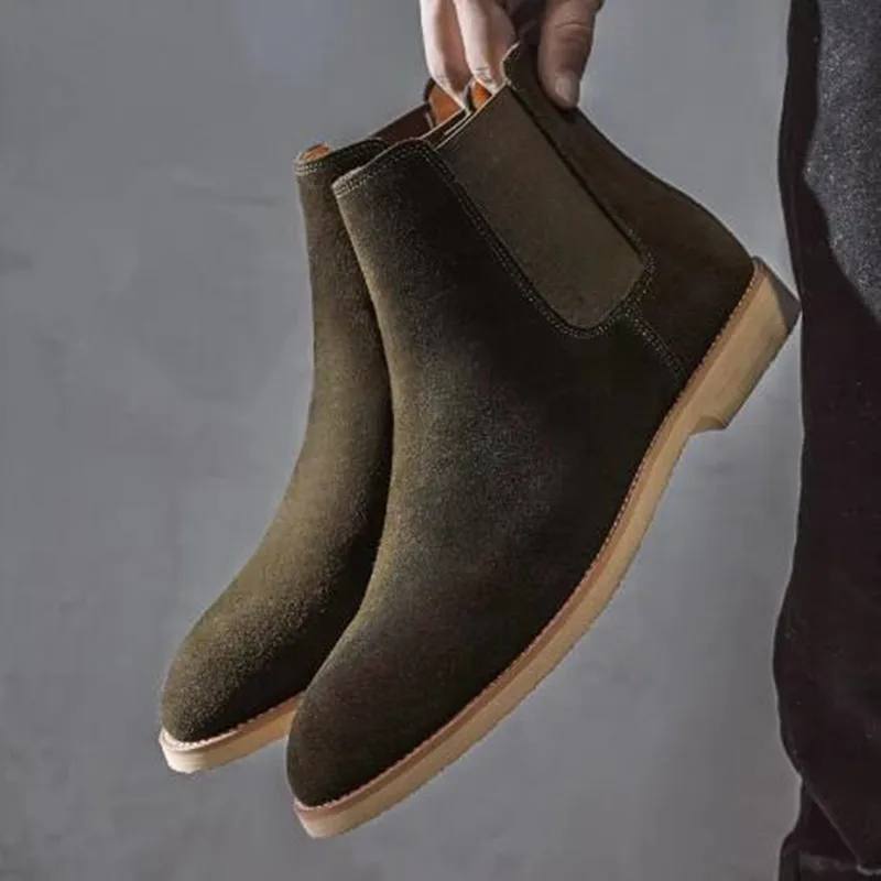 NEW Fashion Designer Chelsea B - Chelsea Boots Suede avaliação e preço