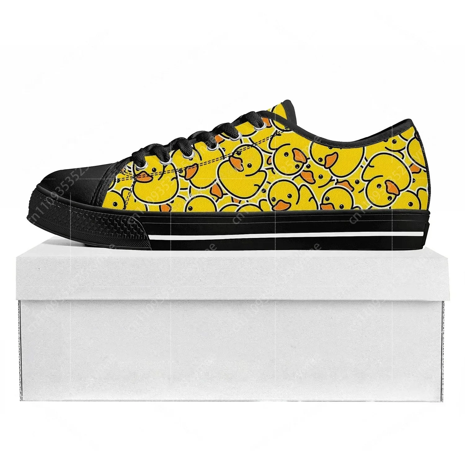 Yellow Duck Printed Low Top Hi - Men'S Shoes Yellow And Black avaliação e preço