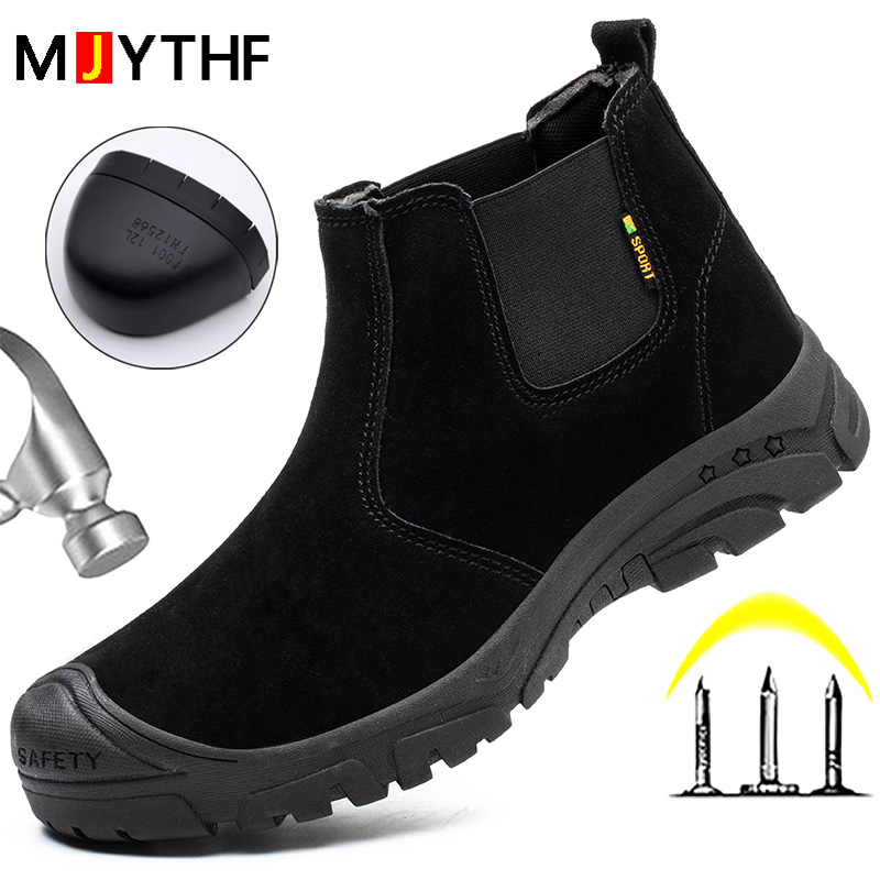 2026 New Men Boots Safety Shoe - Chelsea Boots Suede avaliação e preço