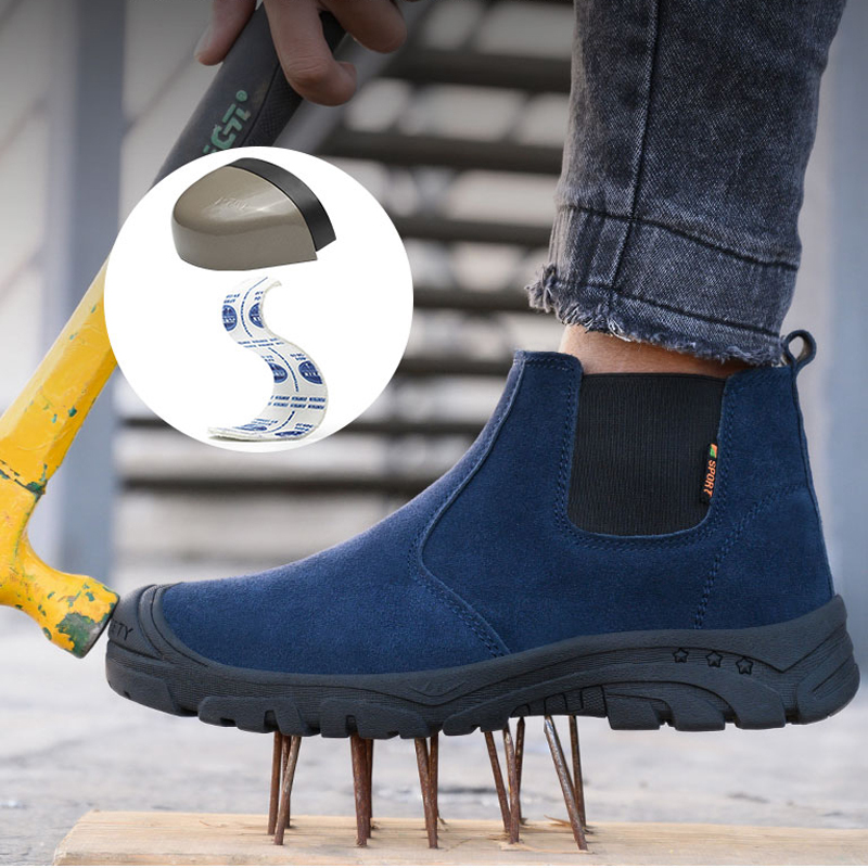 2026 New Men Boots Safety Shoe - Chelsea Boots Suede avaliação e preço