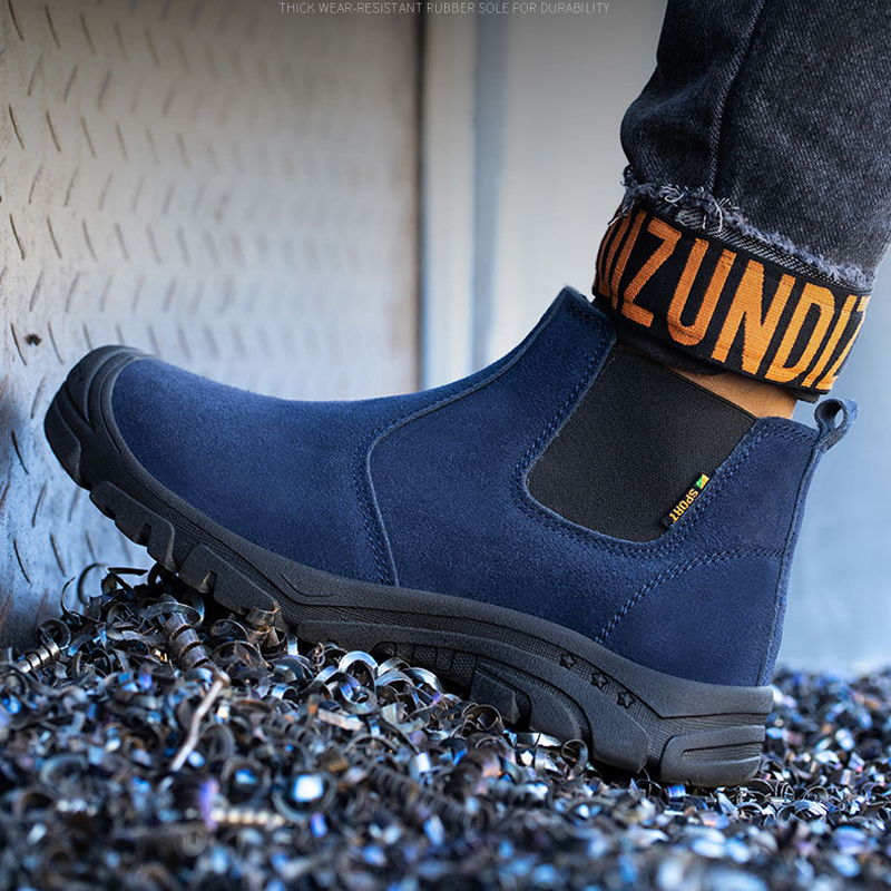 2026 New Men Boots Safety Shoe - Chelsea Boots Suede avaliação e preço