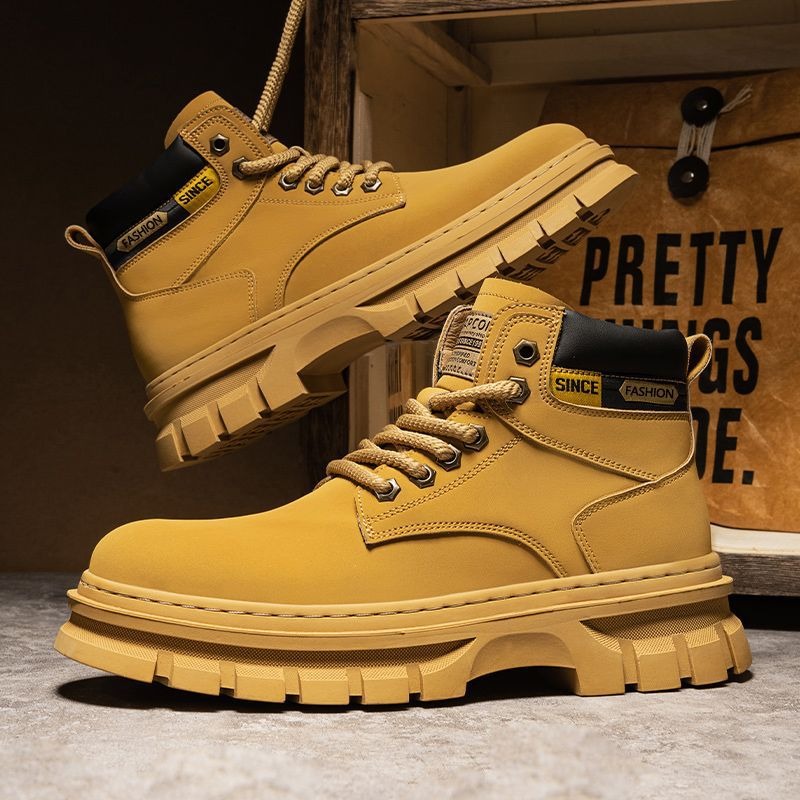 Vintage Men Platform Ankle Boo - Chelsea Boots Suede avaliação e preço