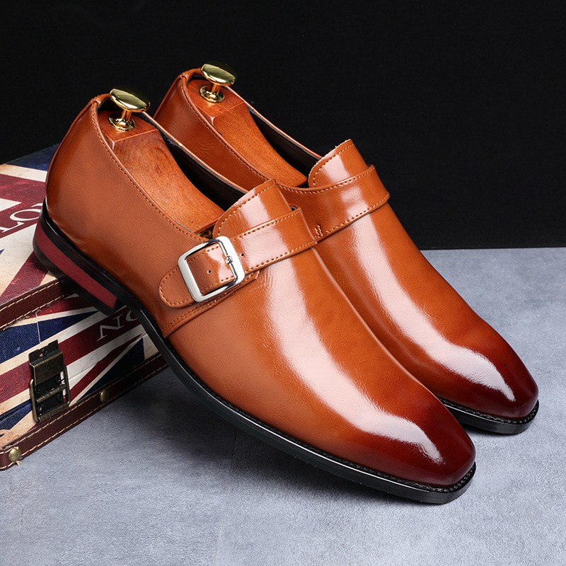 Luxury Men Shoes Patnet Leathe - Men'S Shoes Yellow And Black avaliação e preço