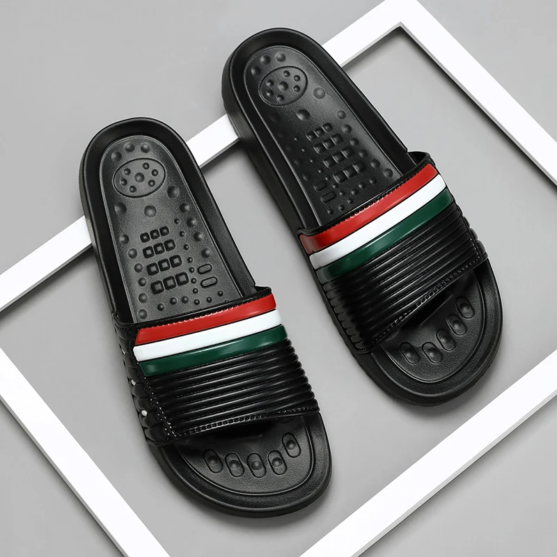 Men Shoes EVA Striped Slippers - Men'S Shoes Cloud avaliação e preço