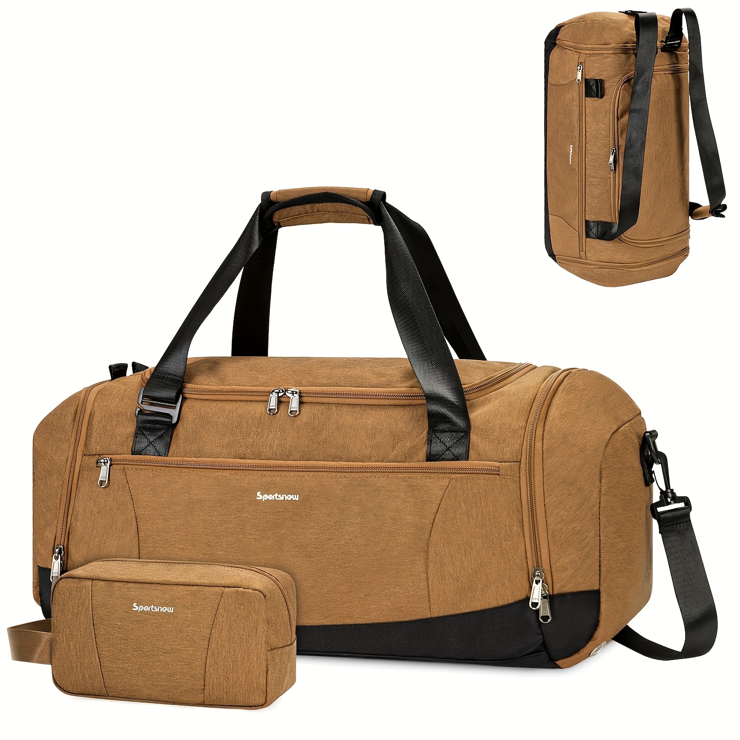Large Capacity Travel Duffel w - Men'S Shoes Yellow And Black avaliação e preço
