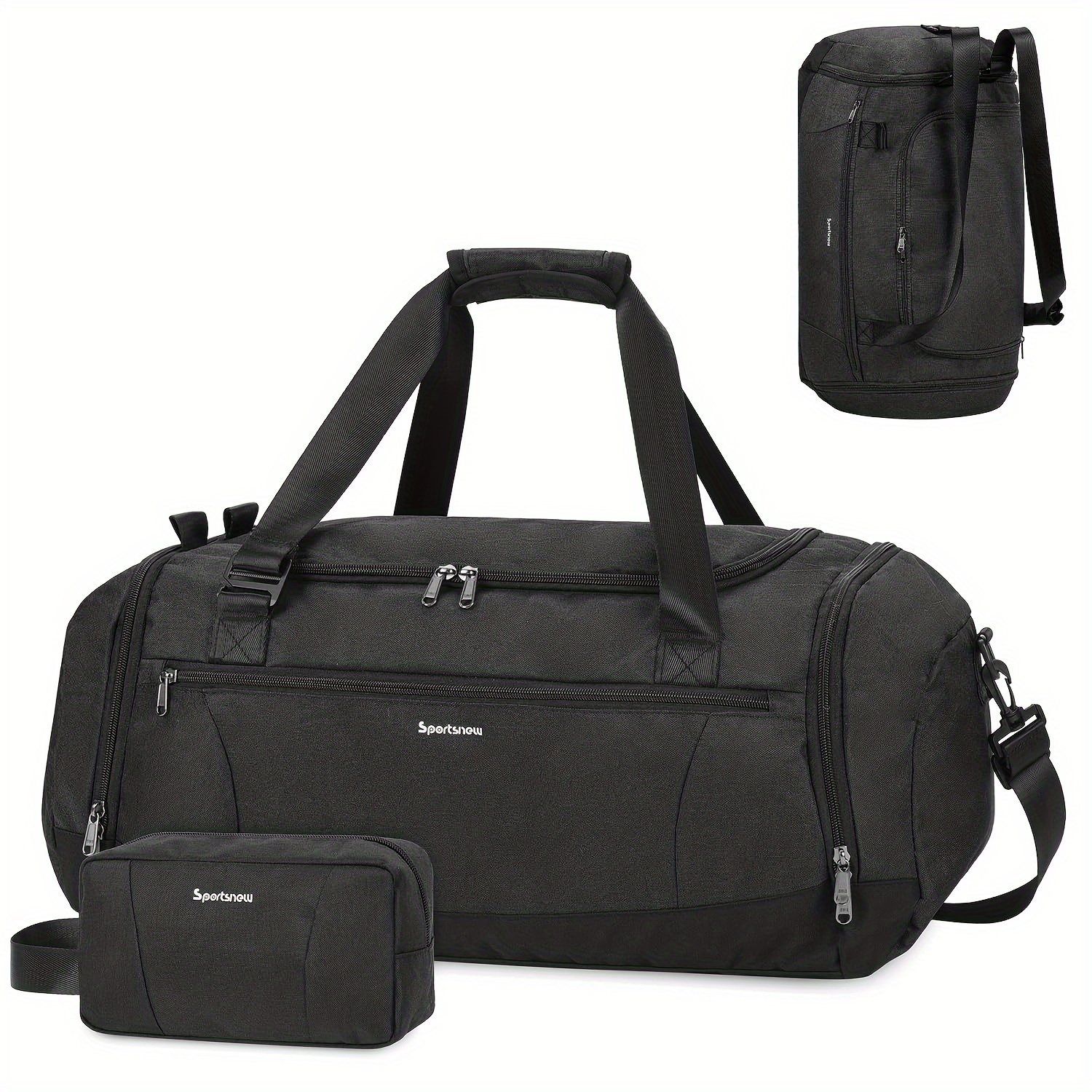 Large Capacity Travel Duffel w - Men'S Shoes Yellow And Black avaliação e preço