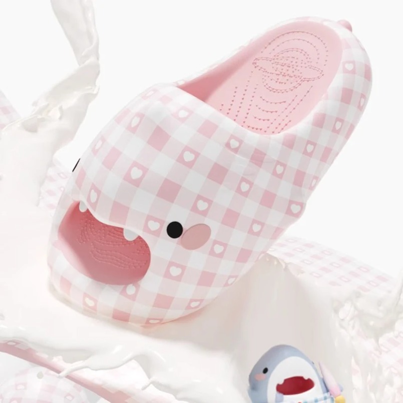 Shark Slippers Men Plaid Dot S - Men'S Shoes Cloud avaliação e preço