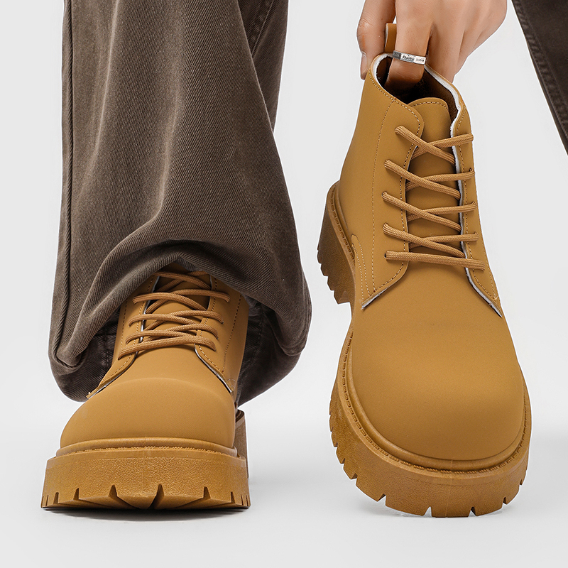 100%Genuine Leather Mens Boots - Chelsea Boots Suede avaliação e preço