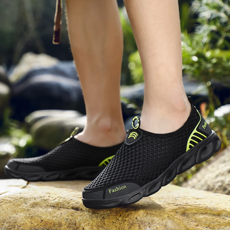Men Jogging Shoes Casual Sneak - Men'S Shoes Yellow And Black avaliação e preço