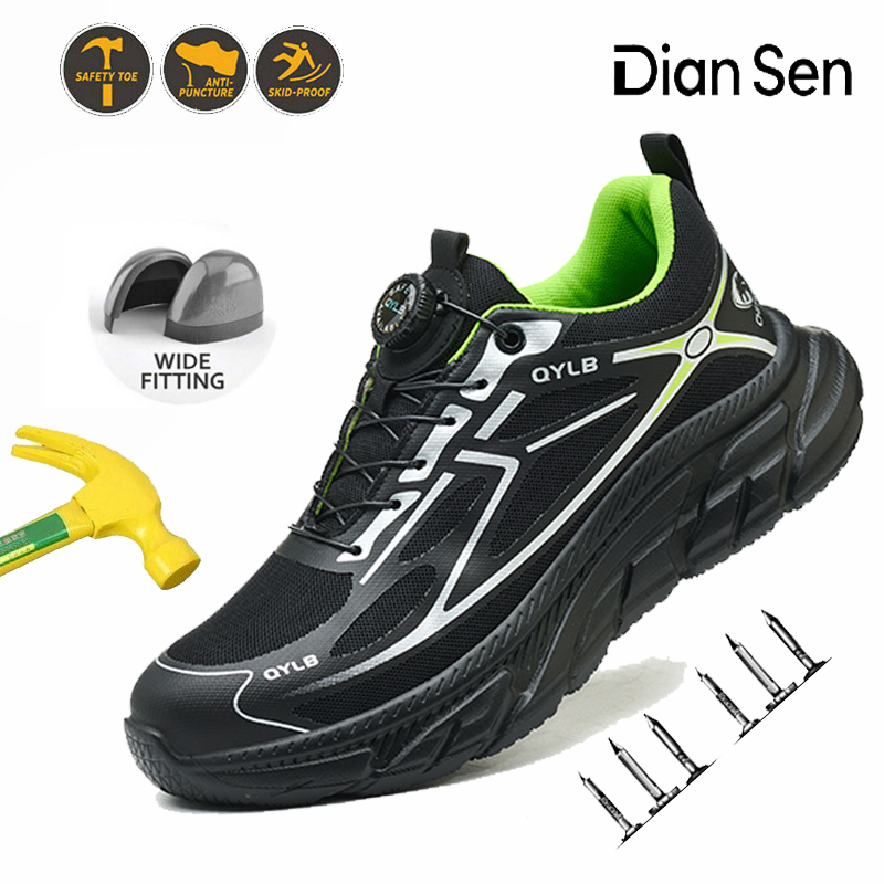 Mens Work Safety Boots Steel T - Work Boot Steel Toe avaliação e preço