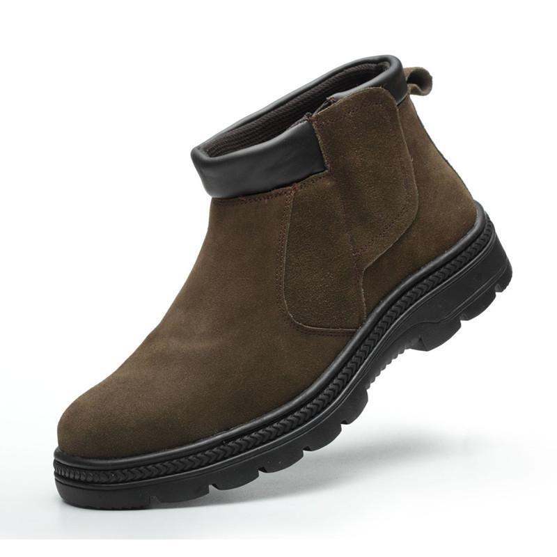 men casual safety boots cow su - Chelsea Boots Suede avaliação e preço