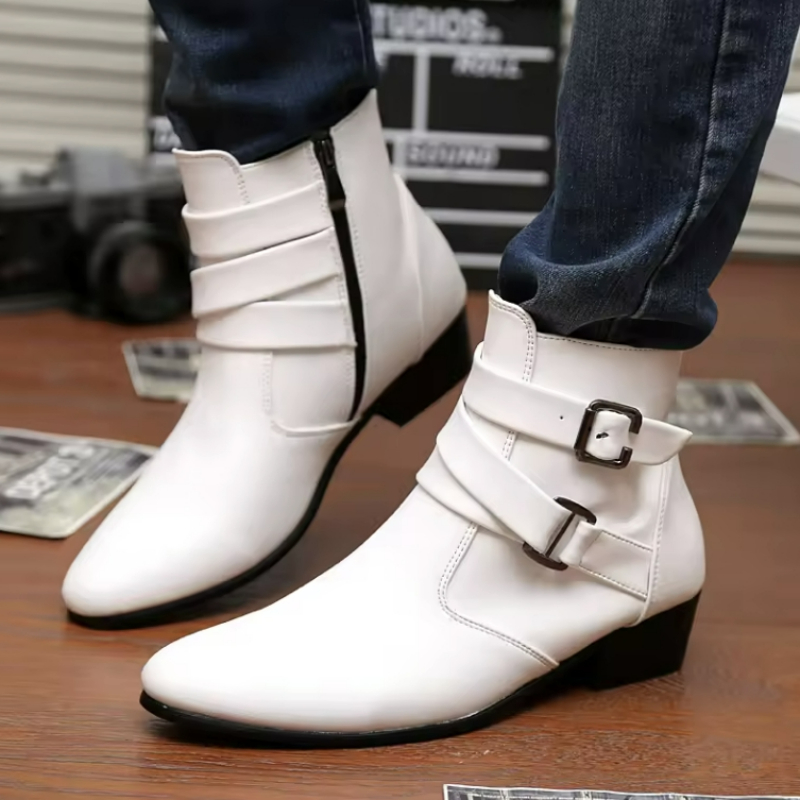 Luxury Men Boots Leather Chels - Chelsea Boots Suede avaliação e preço