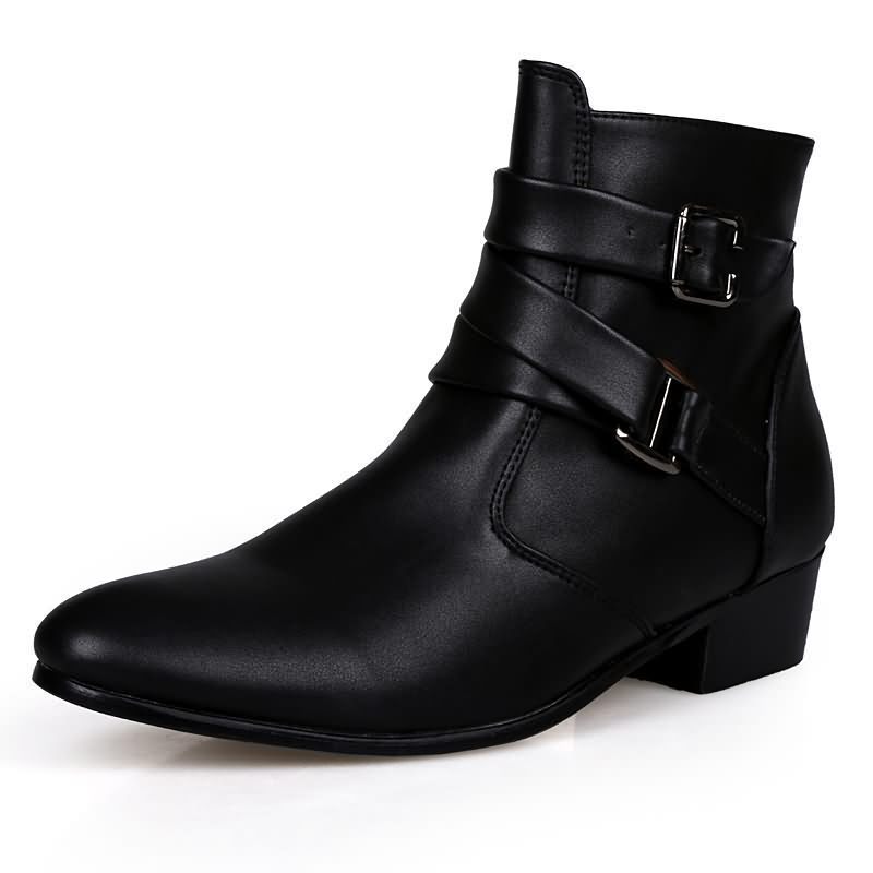 Luxury Men Boots Leather Chels - Chelsea Boots Suede avaliação e preço