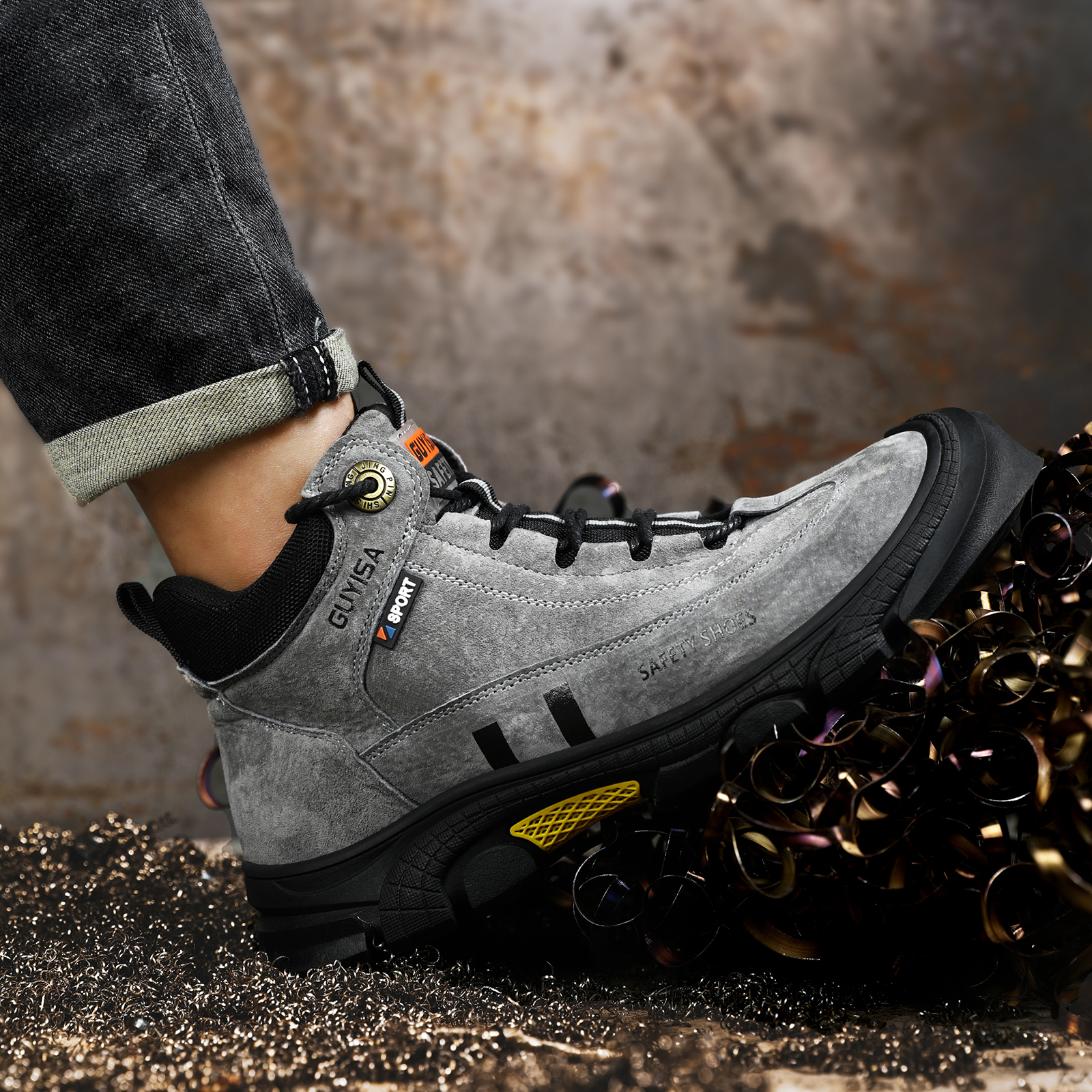 Men's work shoes with rubber s - Men Shoes Models avaliação e preço