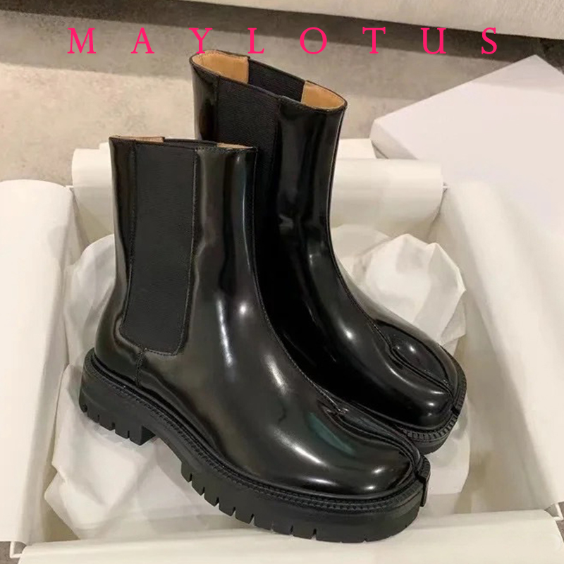 2026 Retro Split Toe Ankle Boo - Chelsea Boots Suede avaliação e preço