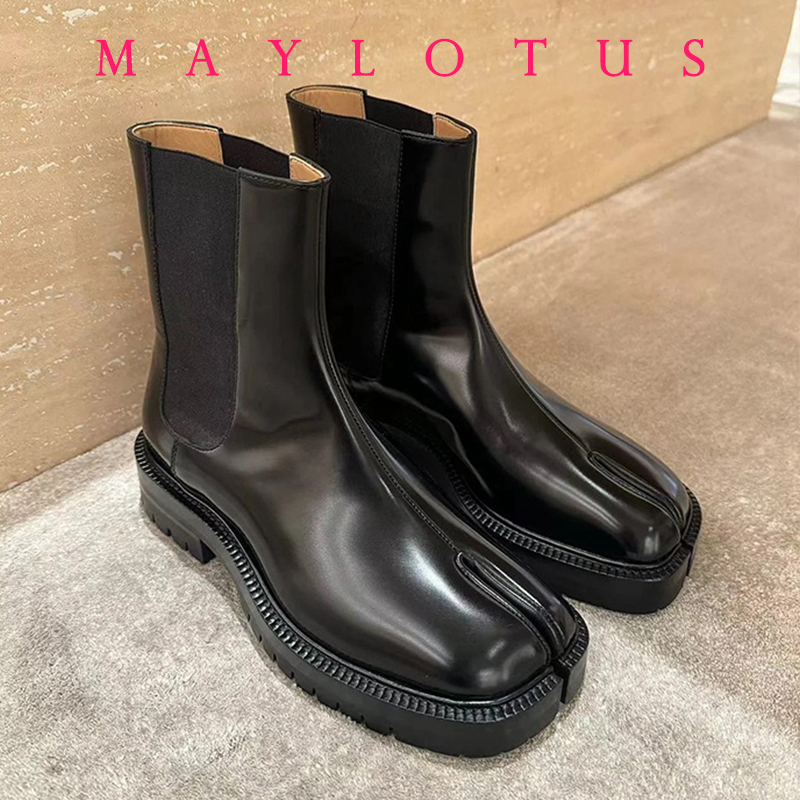 2026 Retro Split Toe Ankle Boo - Chelsea Boots Suede avaliação e preço