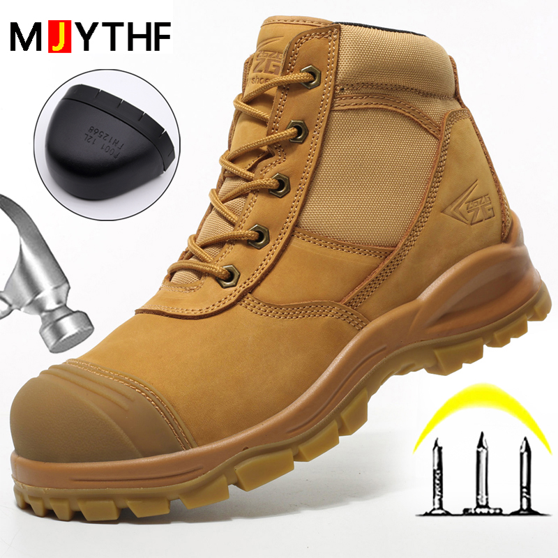 Genuine Leather Men's Boots Sa - Work Boot Steel Toe avaliação e preço