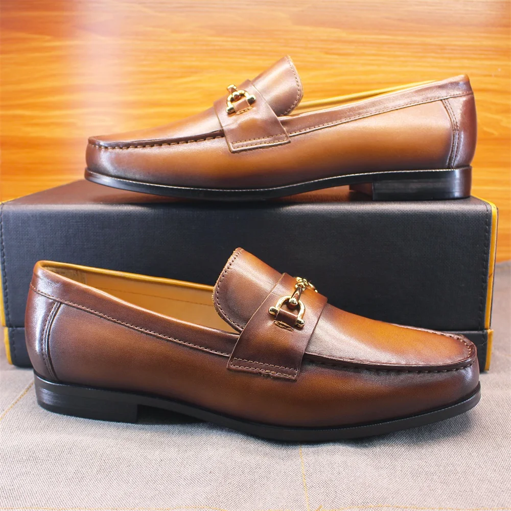 Men's Loafers Dress Shoes roun - Men Shoes Formal avaliação e preço