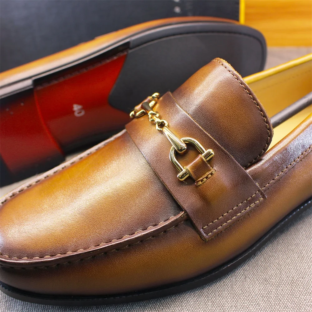 Men's Loafers Dress Shoes roun - Men Shoes Formal avaliação e preço