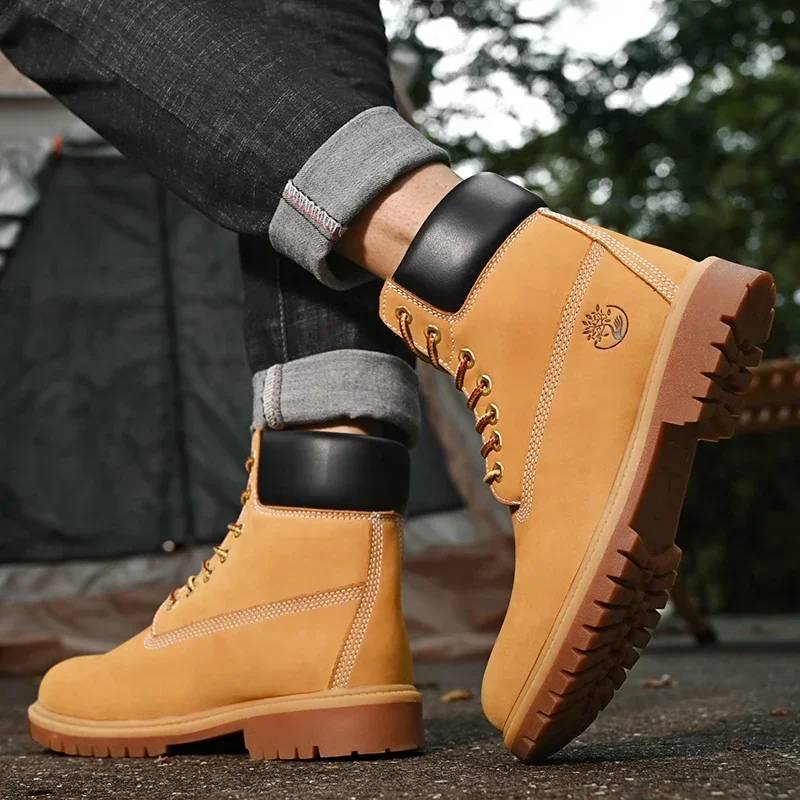 Boots Men High Top Boots High  - Men Shoes Boots avaliação e preço