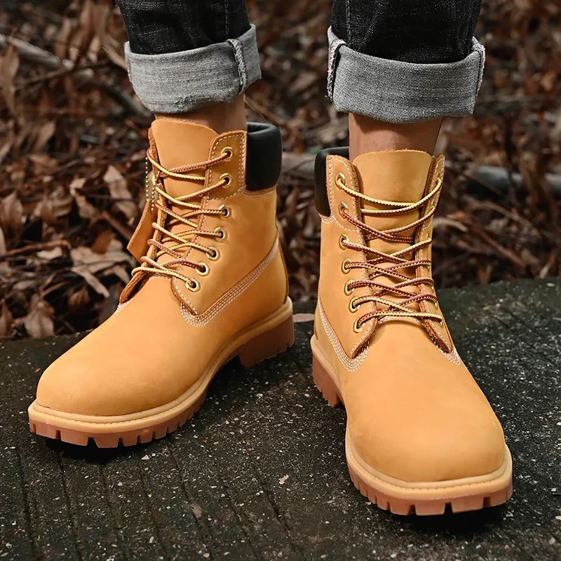 Boots Men High Top Boots High  - Men Shoes Boots avaliação e preço