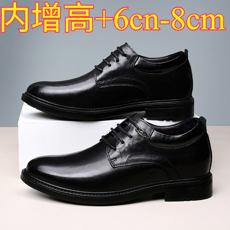 Leather Casual Elevator Shoes  - Men Shoes Formal avaliação e preço