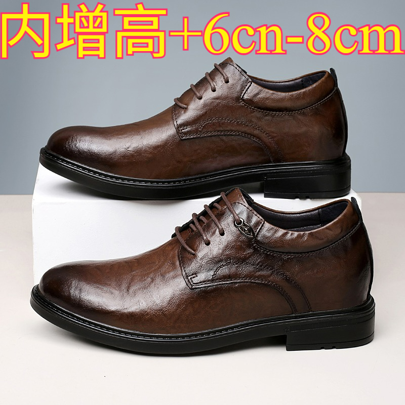 Leather Casual Elevator Shoes  - Men Shoes Formal avaliação e preço