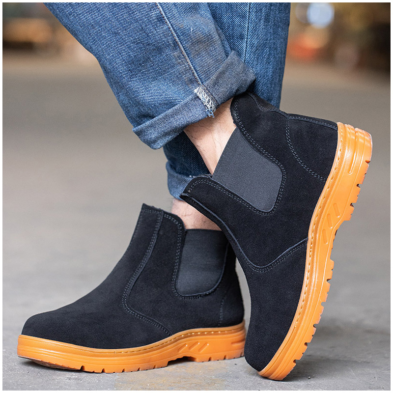 men's leisure steel toe caps w - Chelsea Boots Suede avaliação e preço