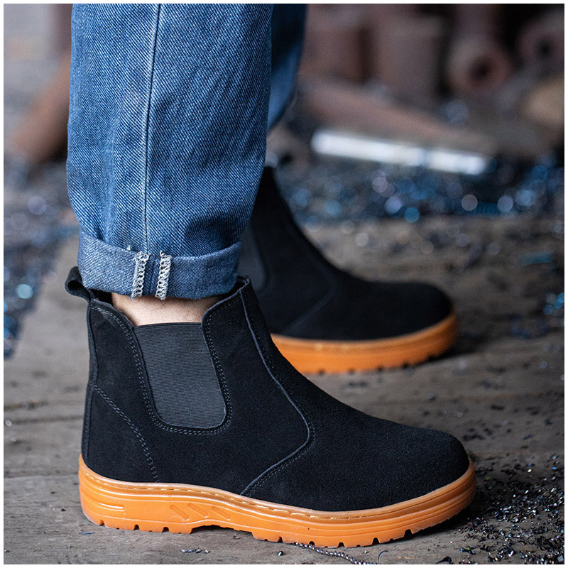 men's leisure steel toe caps w - Chelsea Boots Suede avaliação e preço