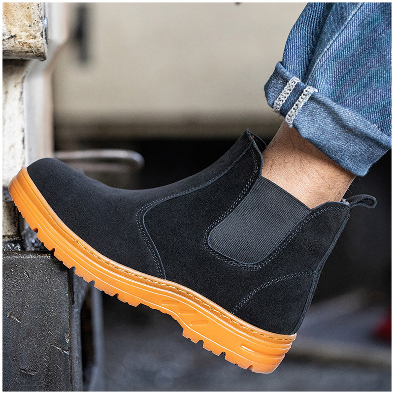 men's leisure steel toe caps w - Chelsea Boots Suede avaliação e preço