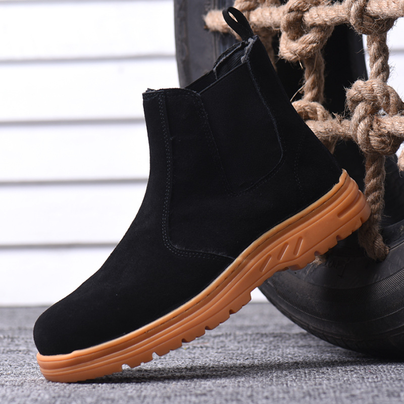 men's leisure steel toe caps w - Chelsea Boots Suede avaliação e preço