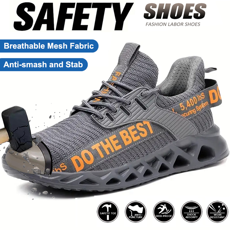 Steel Toe Safety Shoes for Men - Work Boot Steel Toe avaliação e preço