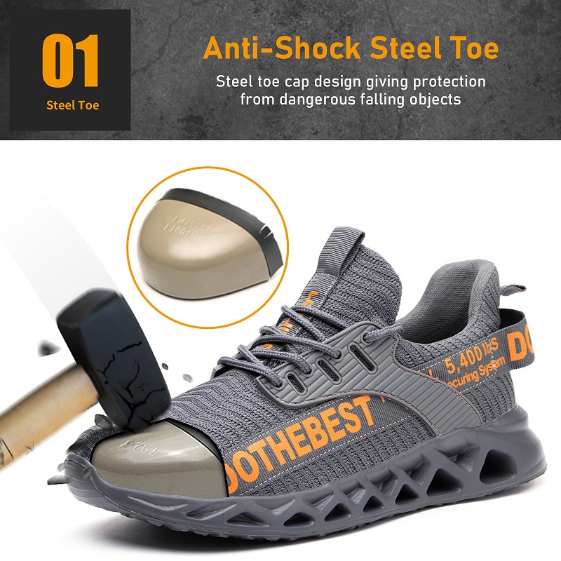 Steel Toe Safety Shoes for Men - Work Boot Steel Toe avaliação e preço