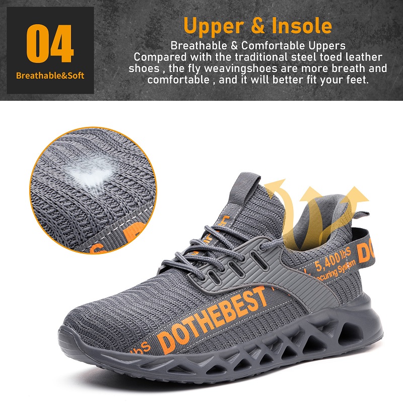 Steel Toe Safety Shoes for Men - Work Boot Steel Toe avaliação e preço